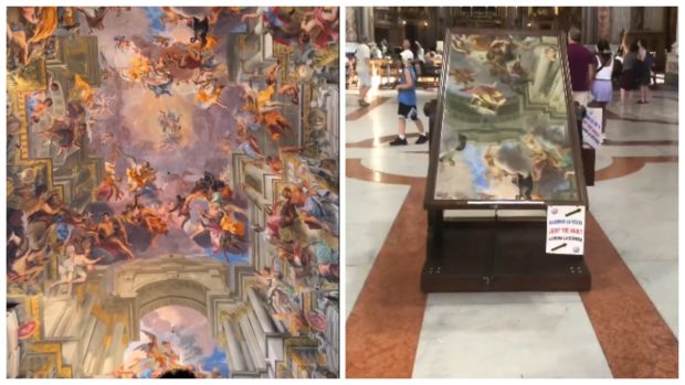 O biserică din Roma a devenit virală pe TikTok, datorită unei oglinzi. „Sunt aici doar pentru selfie” | VIDEO