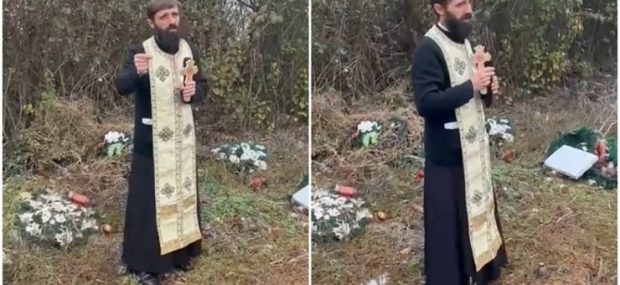 Un preot din Satu Mare le transmite credincioșilor să nu mai cumpere coroane de flori. „Puneți banii în cutiile pe care le-am făcut”