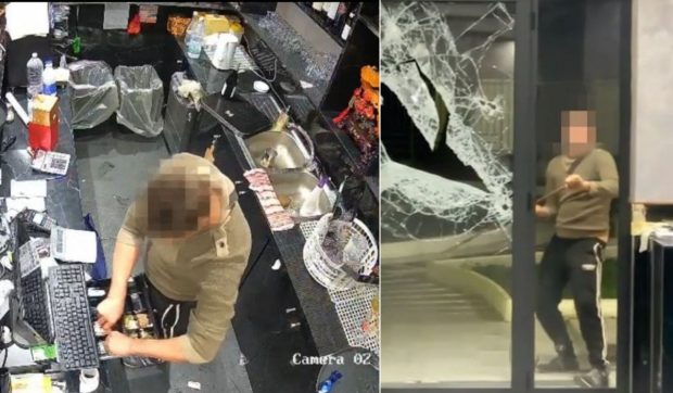Român filmat când distruge un restaurant și două mașini, după ce a mâncat fără să plătească, în Italia