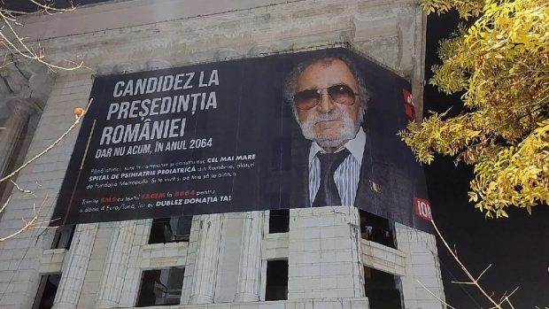 „Ion Țiriac candidează la alegerile prezidențiale!” Afișele din București care promovează o campanie umanitară a miliardarului