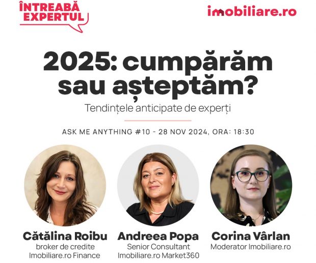 Cumpărăm o locuință sau mai așteptăm? Află cum folosești în 2025 tendințele pieței în avantajul tău dintr-un webinar gratuit