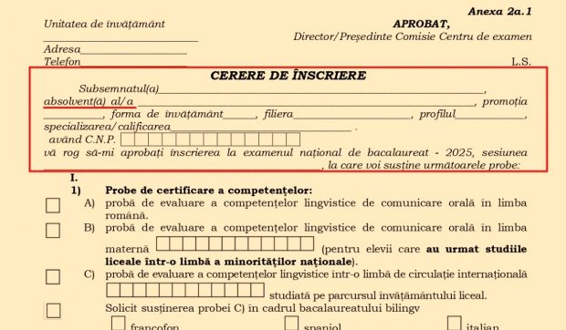 Înscriere controversată la BAC 2025: Elevii, puși să semneze declarații false