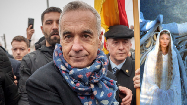 Călin Georgescu a plagiat-o pe regina elfă Galadriel din „Stăpânul Inelelor”, într-un videoclip în care vorbește despre cum s-a schimbat lumea: „Nu mai este ce-a fost”