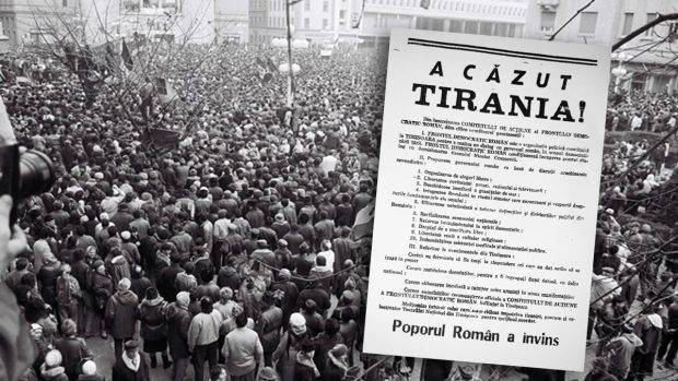 „A căzut tirania!”. Manifestul tipărit după ce Timișoara a devenit primul oraș liber de comunism din România. Organizarea de alegeri libere, în capul listei