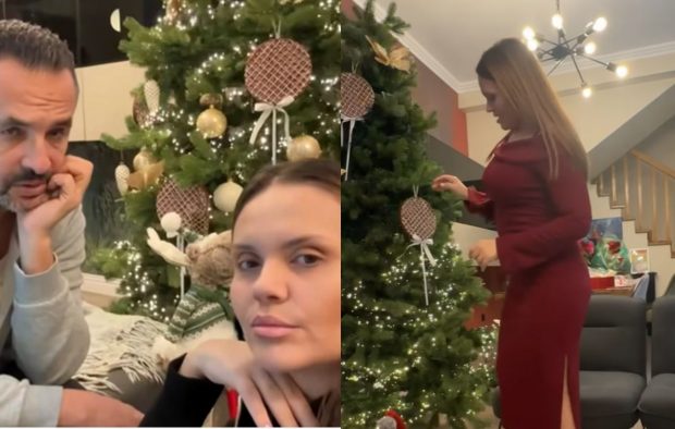 Imagine Stire Imagini din casa Cristinei Șișcanu, decorată de Crăciun. Mădălin Ionescu nu a fost încântat de brad: „L-ar vrea mai încărcat, mai bogat” | 2review.ro