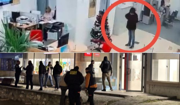 Un bărbat înarmat cu un pistol a furat o sacoșă de bani dintr-o bancă din Călărași în numai câteva minute