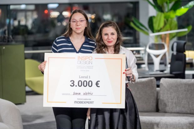 O studentă din Iaşi a câștigat competiția INSPODESIGN 2024 proiectând o comodă multifuncțională