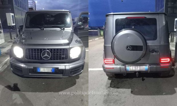 Mașină de 200.000 de euro, căutată în Italia, găsită de polițiștii români la frontiera Moravița, în Timiș