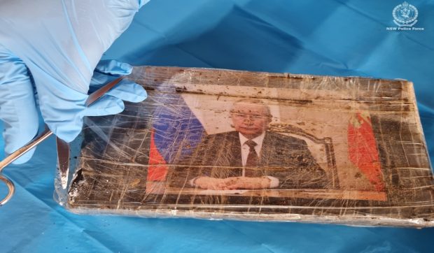 Droguri de 18 milioane de dolari în pachete cu poza lui Vladimir Putin pe ele, găsite în mașina unui bărbat oprit pe autostradă