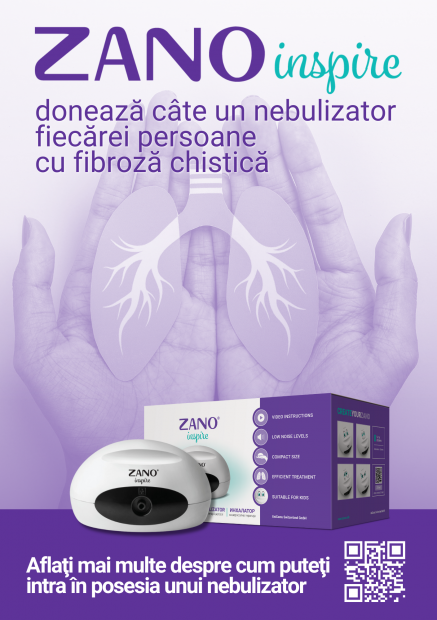 ZANO dăruiește inhalatoare pacienților cu fibroză chistică (mucoviscidoza)