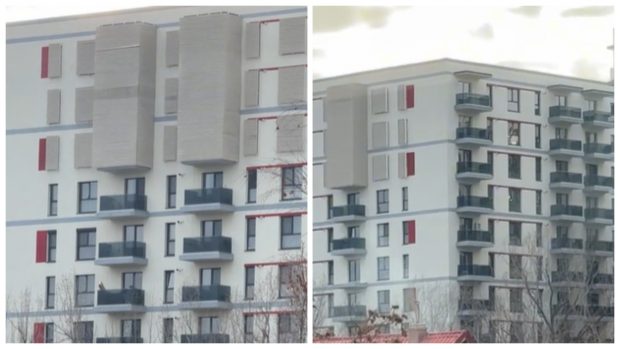 Misterul blocurilor de pe Bulevardul Timișoara din București care au blocate geamurile și balcoanele de la ultimele etaje | VIDEO