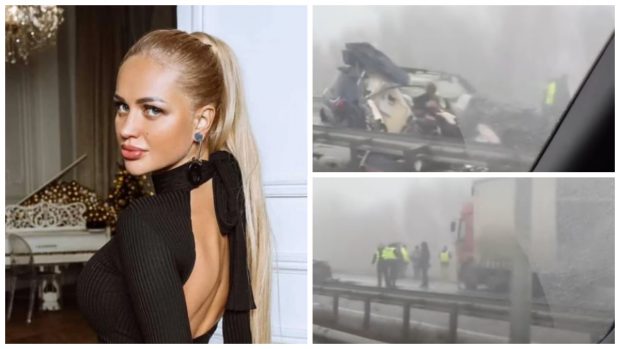 O bloggeriță celebră a murit pe loc, atunci când soțul ei a depășit pe autostradă pe banda de urgență și a intrat într-un TIR parcat acolo, în Ucraina | VIDEO