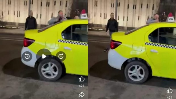 Doi taximetriști din Craiova s-au bătut pentru un loc de parcare