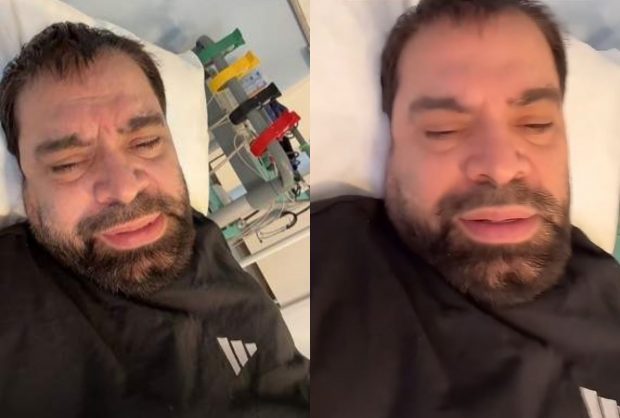 Florin Salam s-a filmat pe patul de spital. Cu ce probleme medicale se confruntă manelistul: „Să vă rugați pentru el”