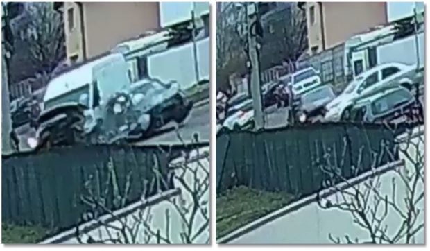 Două accidente, unul mortal, filmate în aceeași intersecție din Giroc, Timiș, în doar câteva ore | VIDEO