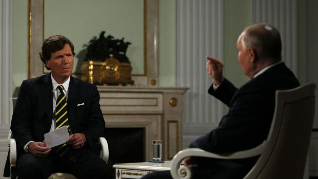 Reacție confuză la Moscova după ce Tucker Carlson a vorbit despre un complot privind asasinarea lui Vladimir Putin