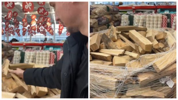 Un român a aflat cât costă lemnele de foc la supermarket, în Elveția: ,,Nu mai faceți figuri în România” | VIDEO