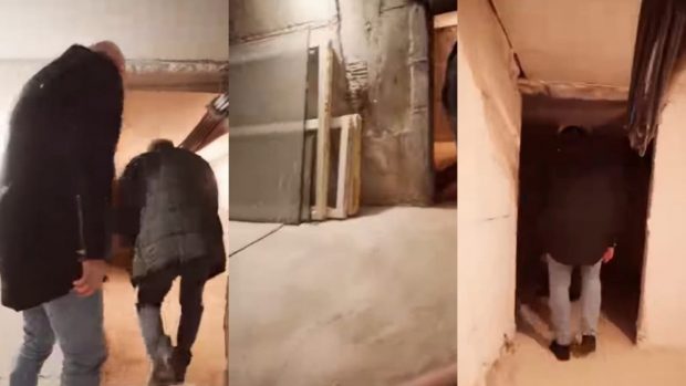 Vecinii dintr-un bloc din Baia Mare și-au făcut buncăr la subsol și primarul s-a dus să-i filmeze