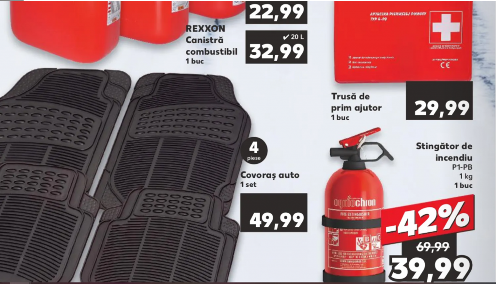 Ofertele Kaufland pentru șoferii români și zilele în care produsele pot fi găsite în magazine
