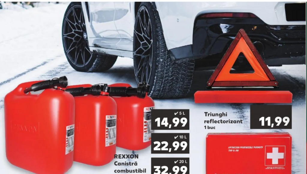 Ofertele Kaufland pentru șoferii români și zilele în care produsele pot fi găsite în magazine
