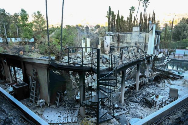 Cea mai scumpă casă distrusă în incendiile din Los Angeles. Se închiria cu 450.000 de dolari pe lună
