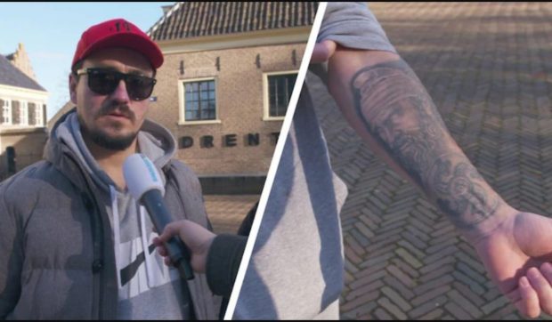 Român cu Decebal tatuat pe antebraț, la televiziunea olandeză RTL, despre furtul coifului dacic: „N-are valoare financiară, e identitatea noastră” 