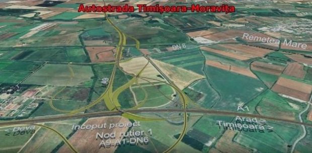 România pregătește o nouă autostradă, de la Timișoara la Moravița. Cât costă primii 36 de kilometri