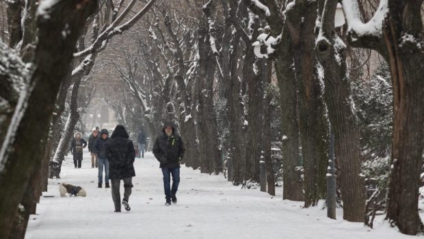Cum arată Bucureștiul după prima ninsoare din această iarnă