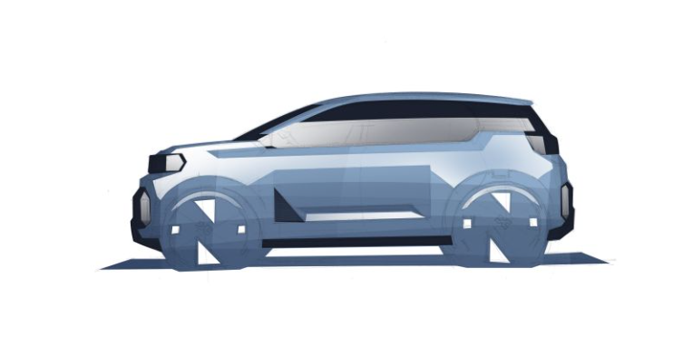 Dacia dezvăluie prima schiță a noului model electric urban. Va fi produs în Slovenia sau România