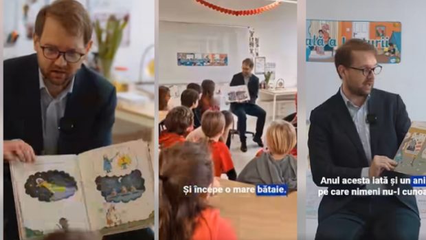 Primarul din Timișoara le-a citit copiilor, de Ziua lecturii, o carte despre alegerile de la o fermă. Printre candidați Marcel Purcel, Fina Găina și Pepe Lupescu. „Ar trebui să-l votăm sau nu?”