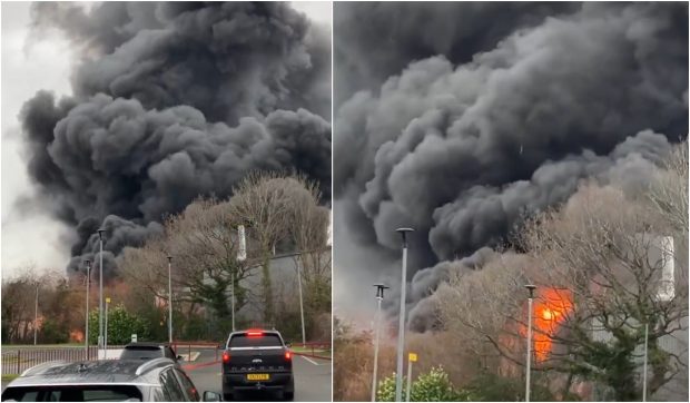 Un incendiu puternic din Manchester i-a făcut pe localnici să creadă că sunt atacați de ruși