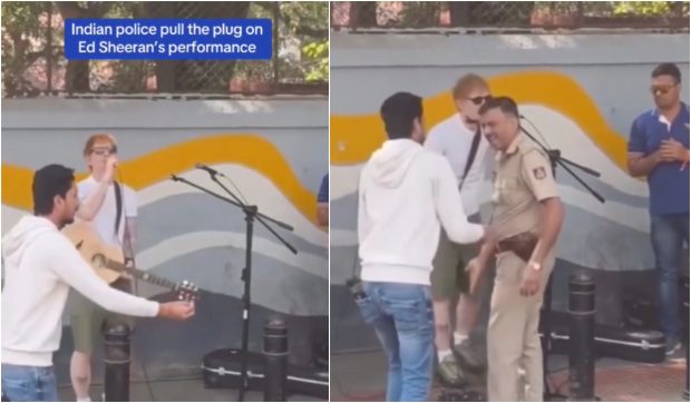 Ed Sheeran, oprit de poliție în timp ce cânta „Shape of You” pe o stradă din India. „Am ales acel loc specific”