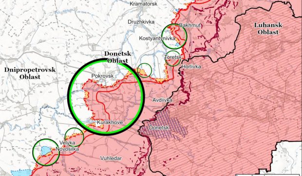 Armata rusă a cucerit 430 km2 din Ucraina în ianuarie și avansează spre Pokrovsk