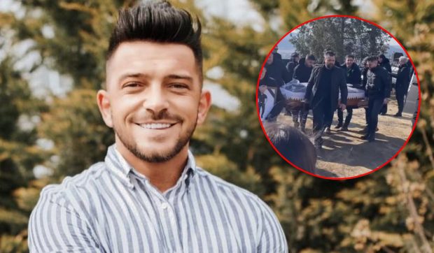 Imagini de la înmormântarea lui Andrei Perneș. Cine a venit să-l conducă pe ultimul drum VIDEO
