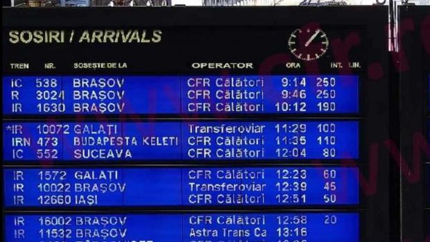 Zeci de oameni blocați în Gara de Nord, după ce un excavator a fost lovit de un tren, la Periș. Lista trenurilor cu întârzieri de sute de minute pe ruta București-Ploiești