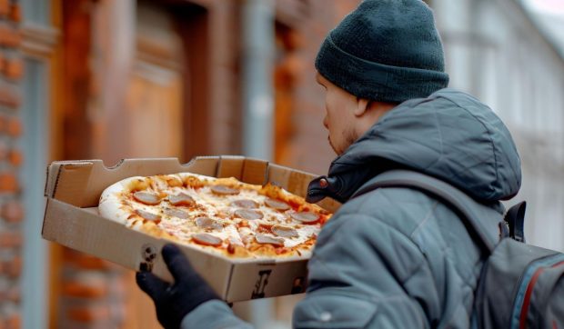 Un livrator de pizza care a dus pe jos printr-o furtună de zăpadă o comandă de 40 de dolari a primit un „bacșiș” de 42.000 de dolari