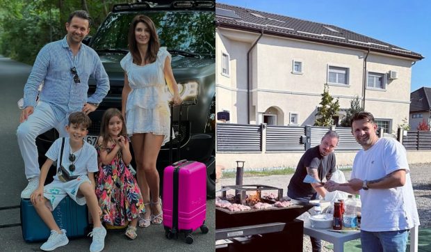 Imagini din casa în care locuiește magicianul Robert Tudor. Elena, soția lui, a decorat singură mai multe obiecte din vilă