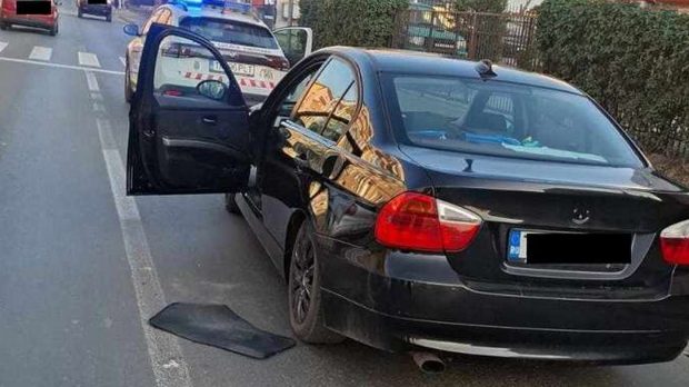 Șofer de BMW prins băut și rănit la volan în Timișoara, după ce i s-a oprit mașina în mijlocul străzii