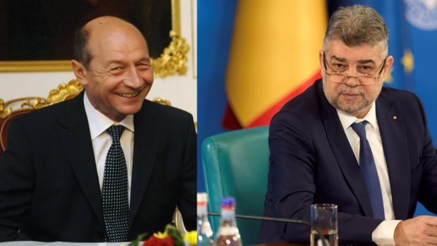 Atac dur al lui Traian Băsescu la adresa premierului Ciolacu: „Să plece imediat. Funcția de premier e o pălărie prea mare pentru el”
