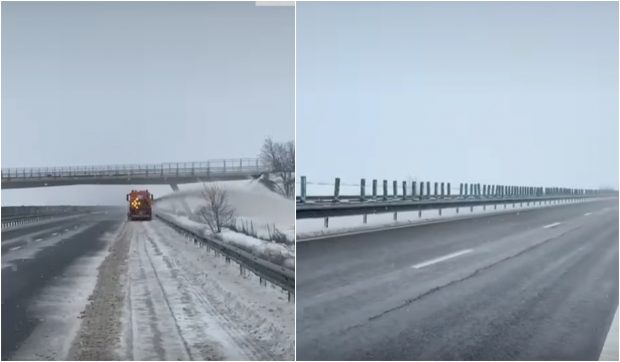 Starea drumurilor naționale din România, afectate de ninsori. Lista zonelor unde se circulă cu dificultate