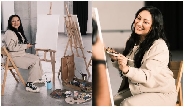 Ce s-a întâmplat după ce Andra a intrat într-un atelier de pictură. Mama lui Cătălin Măruță s-a implicat