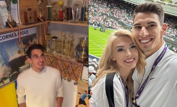 Imagini din casa părinților lui Victor Cornea, din Sibiu. Andreea Bălan a arătat toate medaliile, cupele și diplomele pe care logodnicul ei le are