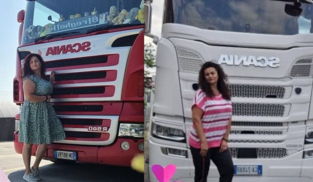 O româncă s-a făcut șofer de TIR după ce soțul ei, tot camionagiu, a murit într-un accident. Claudia e acum „Șoferul de camion al anului”, în Italia