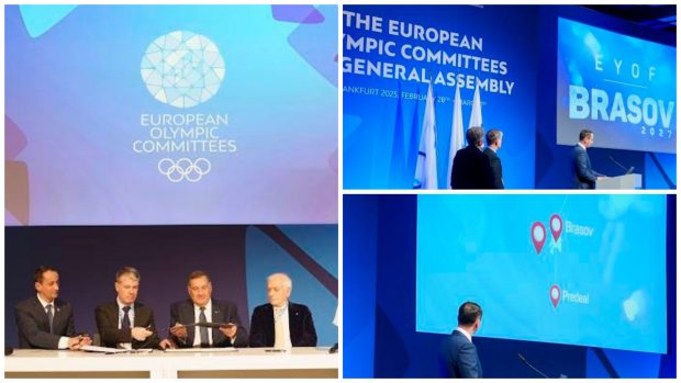 Brașovul va găzdui Festivalul Olimpic al Tineretului European de iarnă în 2027. Contractul s-a semnat, sâmbătă, la Frankfurt