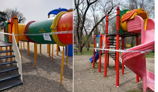 Cristian Popescu Piedone a închis locurile de joacă din Parcul Herăstrău. Sigiliul ANPC a fost pus chiar pe tobogane