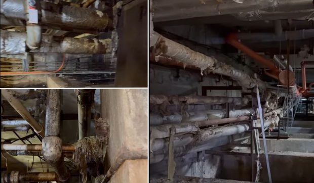 Dezastru sanitar la Spitalul Județean Constanța: Subsolul este plin de mizerie, șobolani și infiltrații