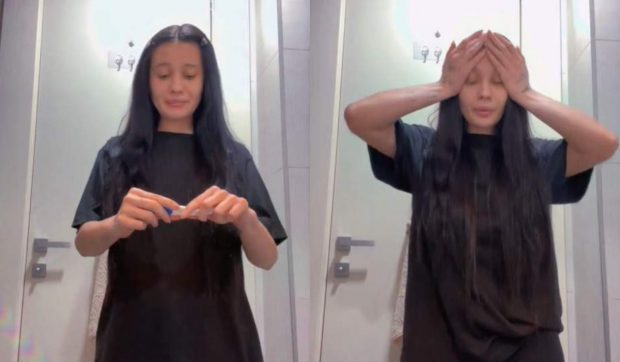 Erika Isac s-a filmat în timp ce făcea un test de sarcină. Artista dispăruse de patru luni de pe rețelele de socializare