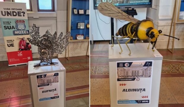 Povestea expoziției surprinzătoare din Galați „De la inginerie la artă”, care îmbină creativitatea cu sculptura 