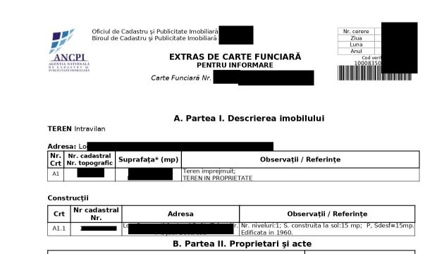 Extrasele de carte funciară pentru proprietari nu se mai plătesc din 7 aprilie 2025: „Până acum, taxa era de 20 şi 25 de lei”