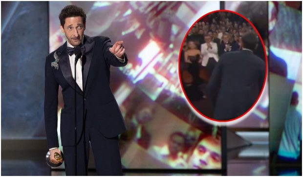 Gestul făcut de Adrien Brody către iubită în sala Premiilor Oscar 2025: „Arestați-l”. Fanii au fost revoltați